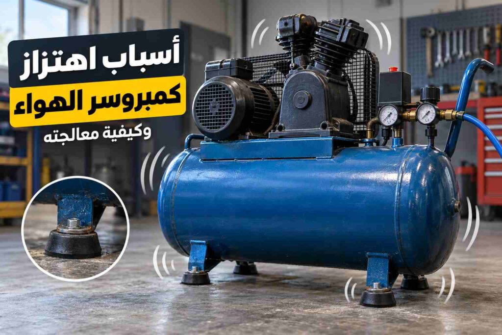 أسباب اهتزاز كمبروسر الهواء أثناء التشغيل