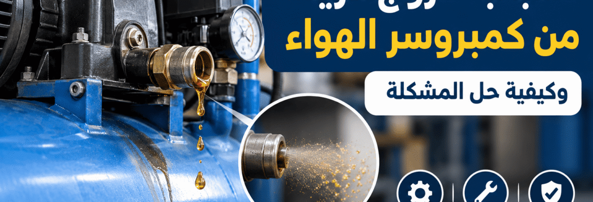 أسباب خروج الزيت من كمبروسر الهواء