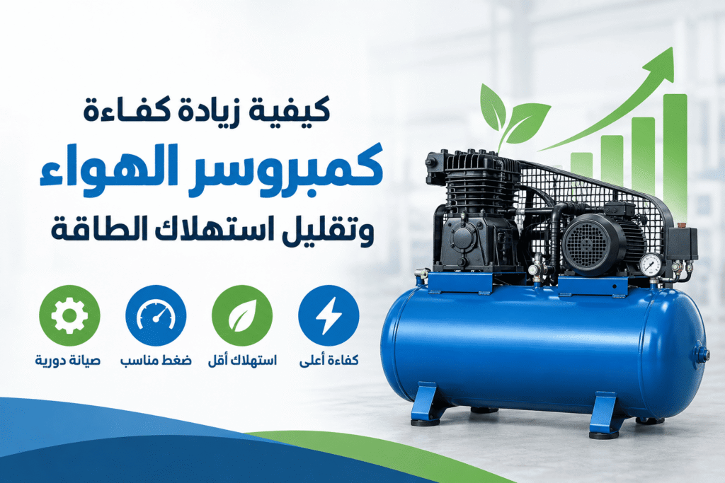 كيفية زيادة كفاءة كمبروسر الهواء